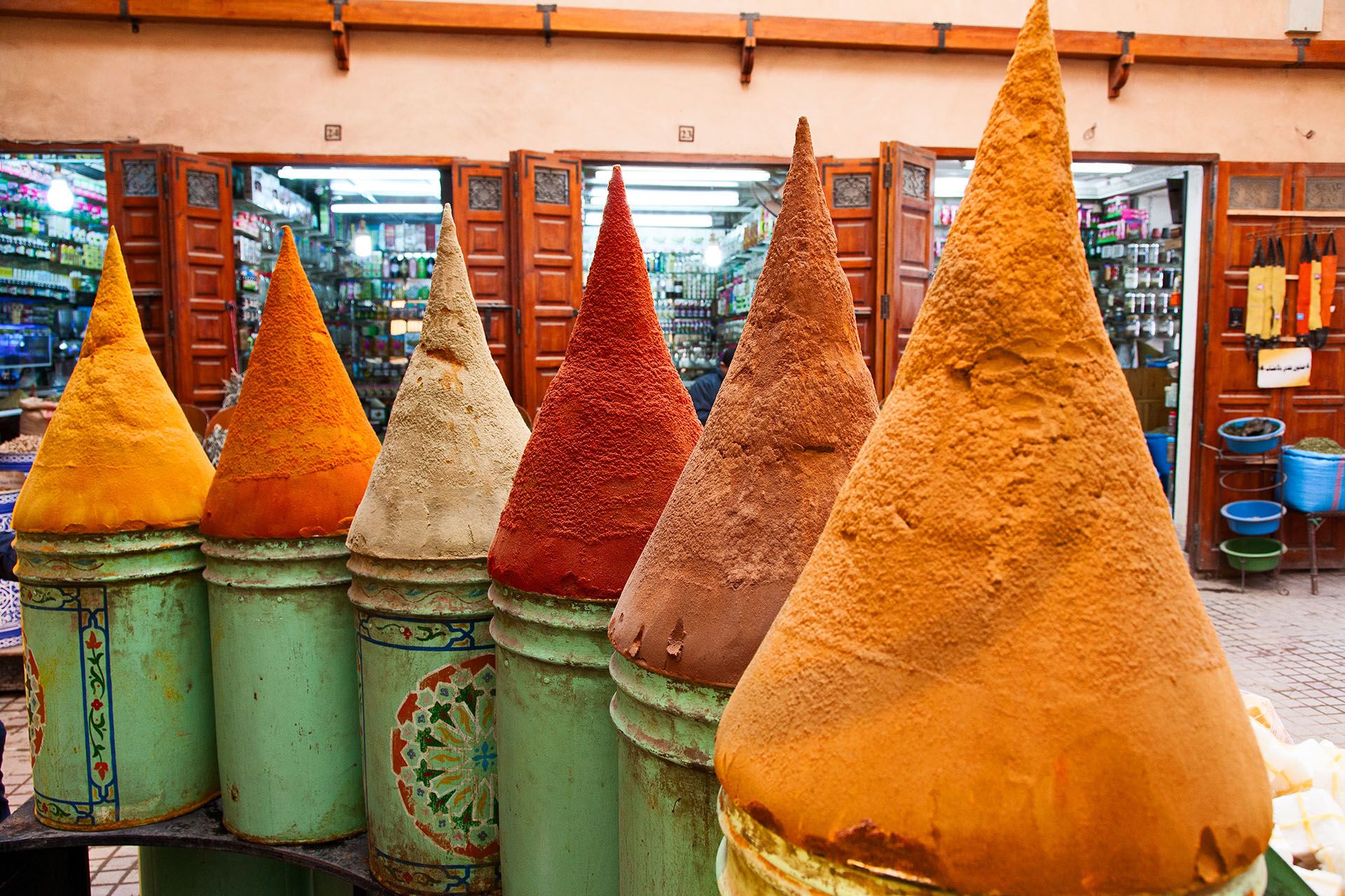 Spezie nel souk di Marrakech