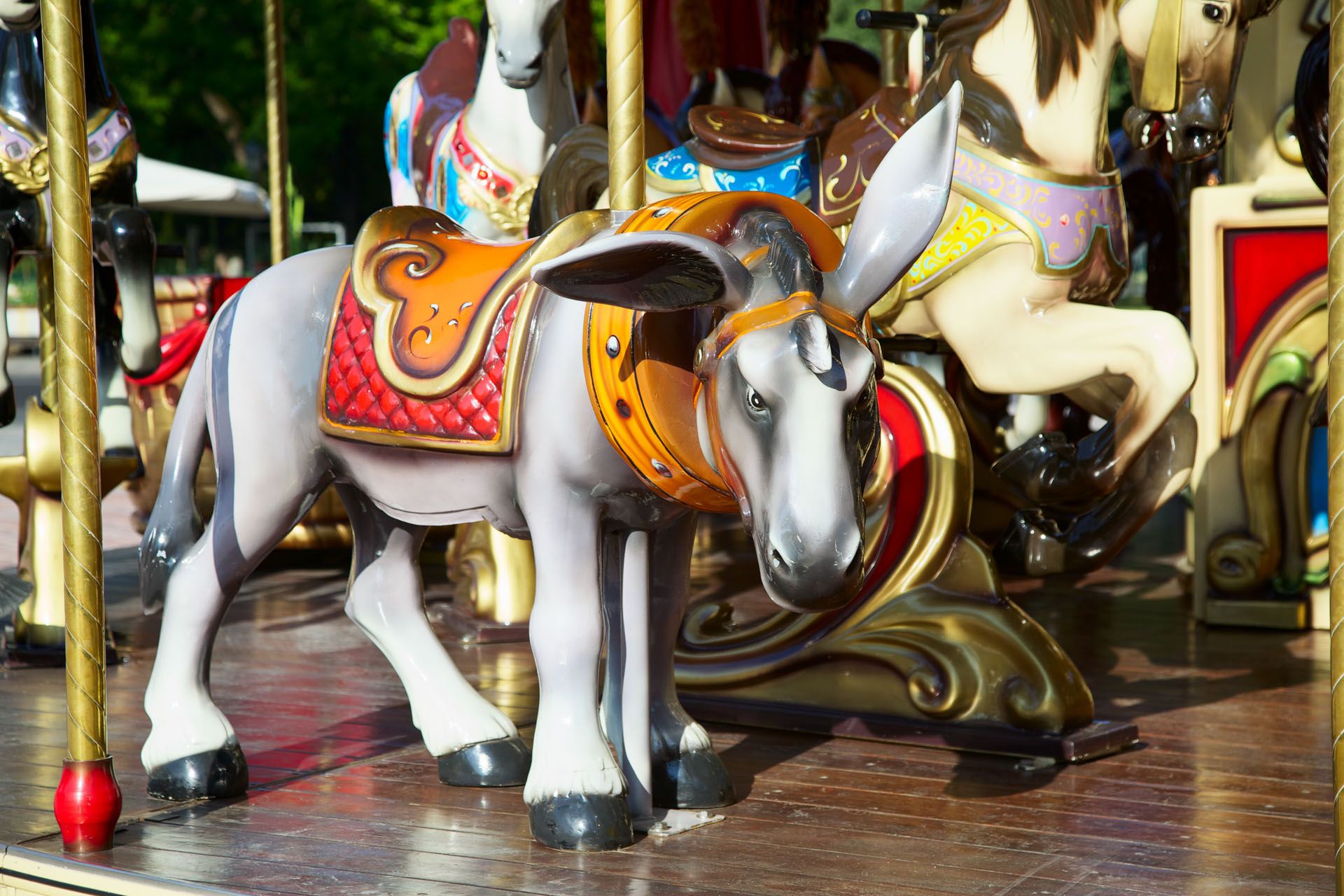 Giostra al luna park