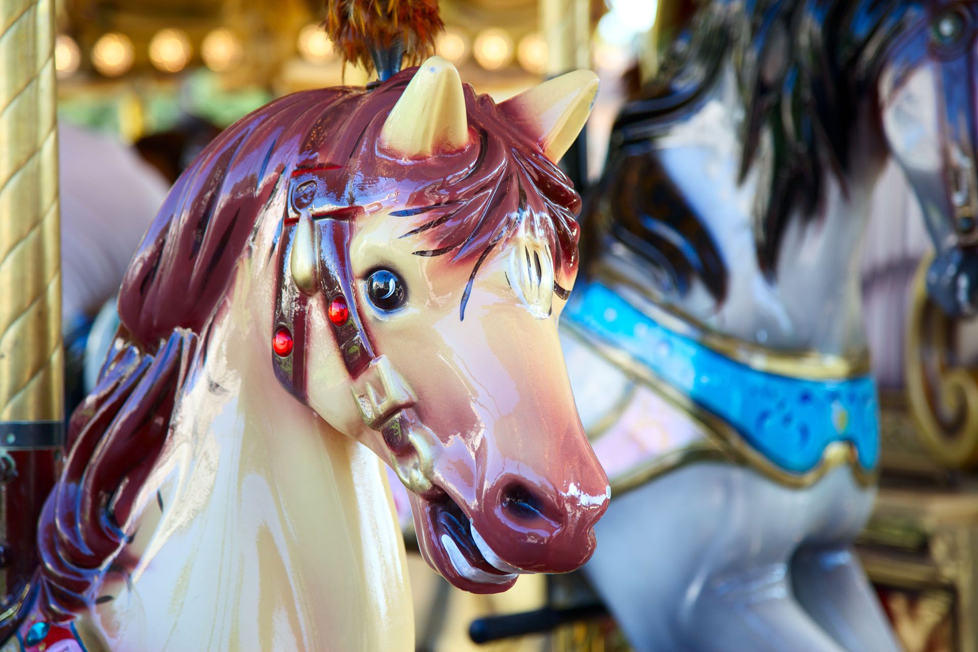 Giostra al luna park