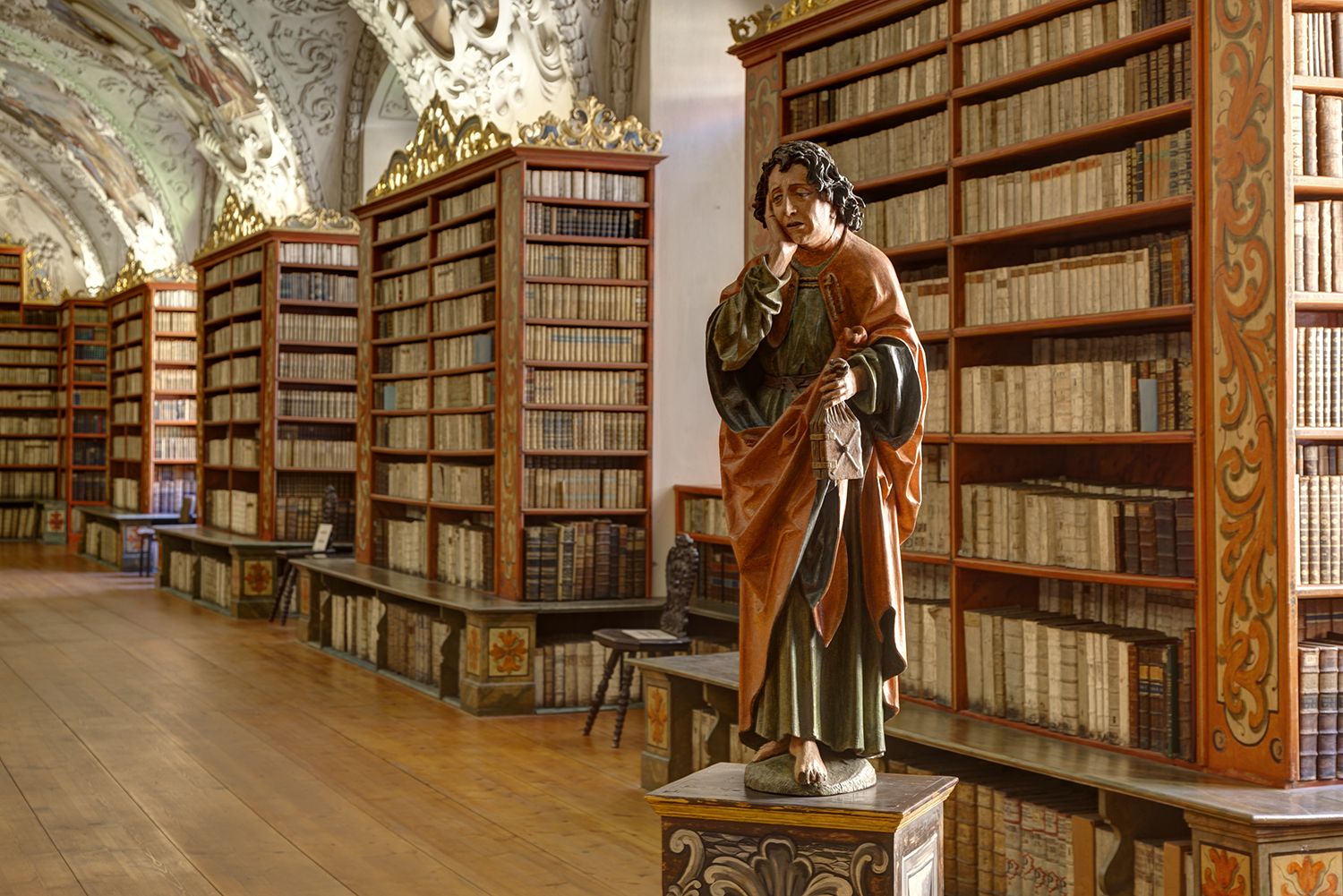 The Theological Hall in Strahov monastery in Prague