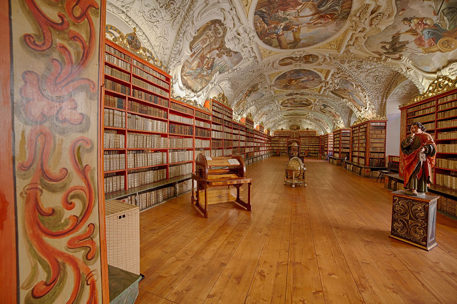 The Theological Hall in Strahov monastery in Prague