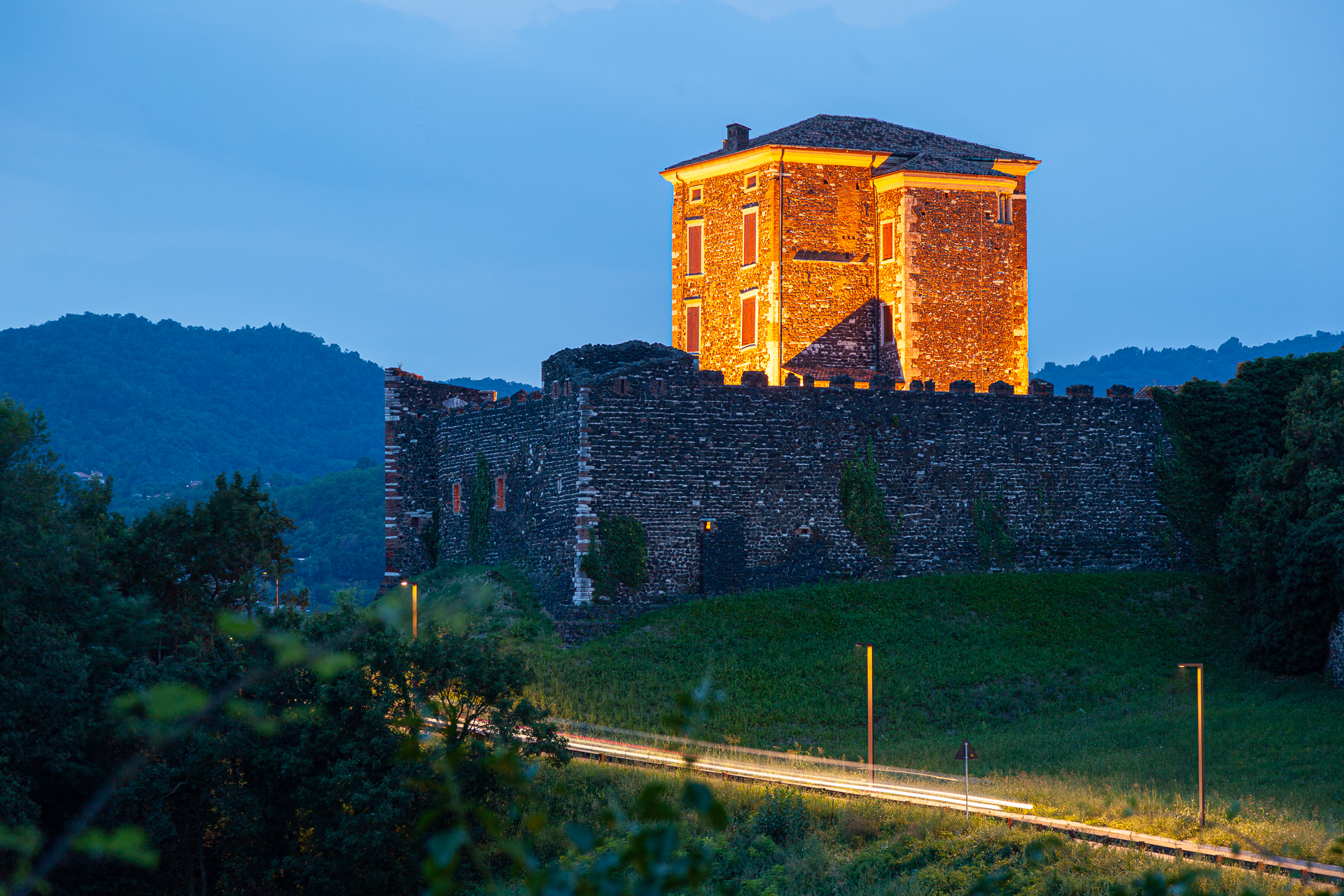Castello di Arzignano all'imbrunire
