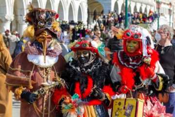 Maschere al Carnevale di Venezia 2020