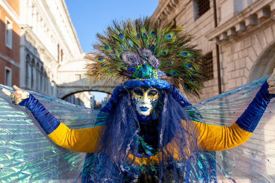 Maschere al Carnevale di Venezia 2020