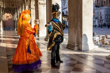 Maschere al Carnevale di Venezia 2020