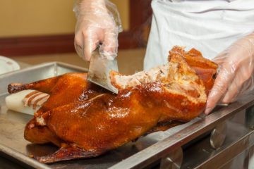 Anatra alla pechinese in un ristorante a Pechino