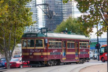 Melbourne - Tram sulle rotaie