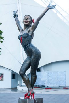 Melbourne: statua di ballerina sul lungofiume Yarra