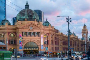 Melbourne: Flinders Station durante l'ora blu