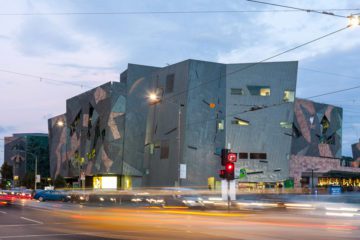 Melbourne - Ian Potter Center al tramonto