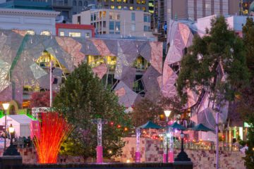 Melbourne - Ian Potter Center al tramonto