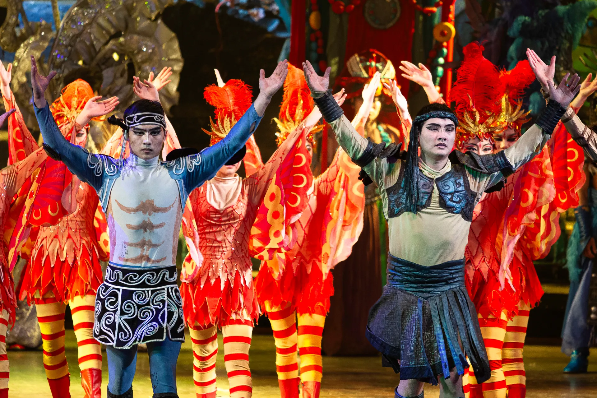 Finale spettacolare di balletto cinese tradizionale a Pechino, 2010
